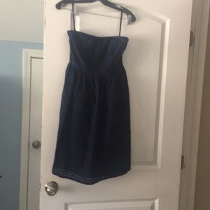 Navy blue Strapless dress